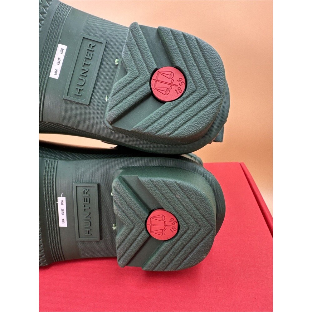 Hunter Original Chelsea Women's Waterproof Ankle Rain Boots, Green Size 6 - Picture 12 of 16